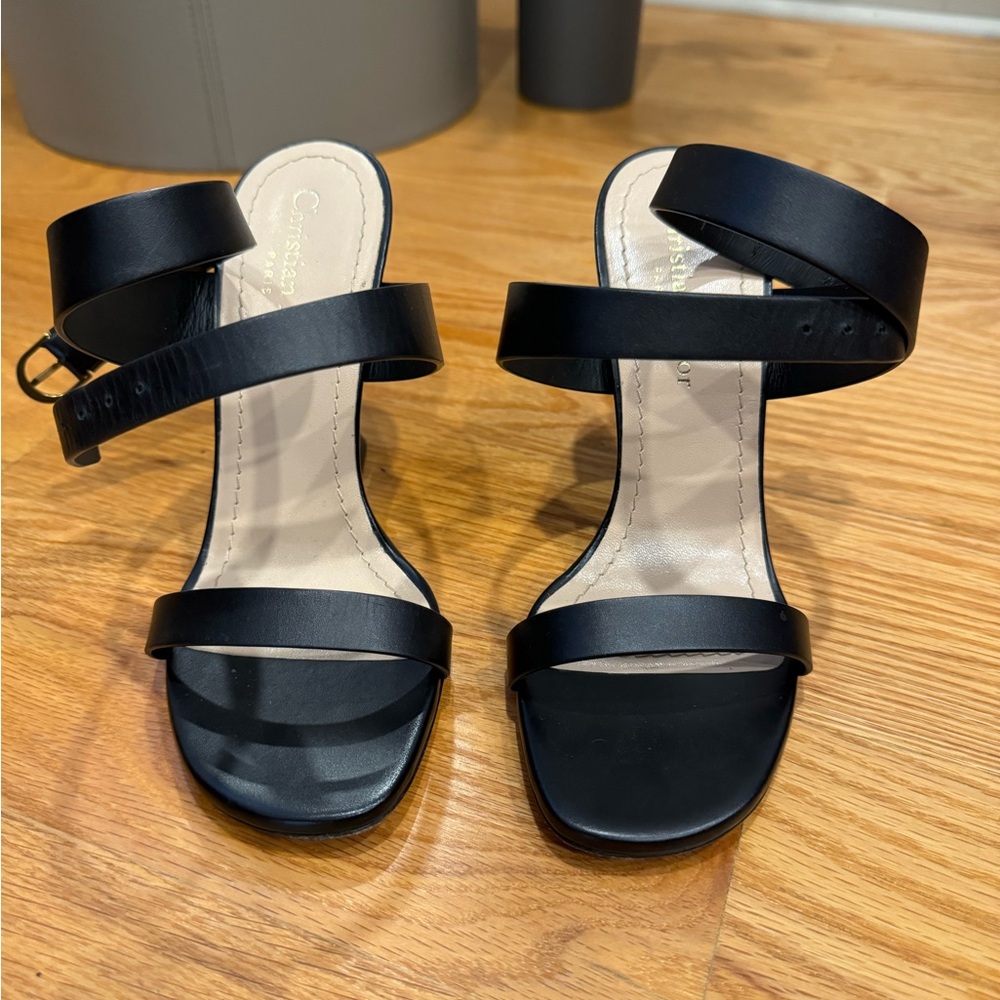 100% DIOR tortoise wedges size 6.5 - Picture 3 of 6